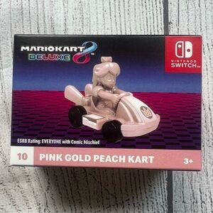 McDonald’s Mario Kart 8 Deluxe Pink Gold Peach Kart Toy – NWOT Unopened 2024